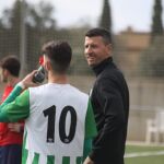 Sergi, durante un entrenamiento