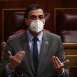 Pedro Sánchez durante la sesión de control al Gobierno de la semana pasada