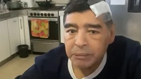 Diego Armando Maradona, en el vídeo grabado días antes de su muerte.