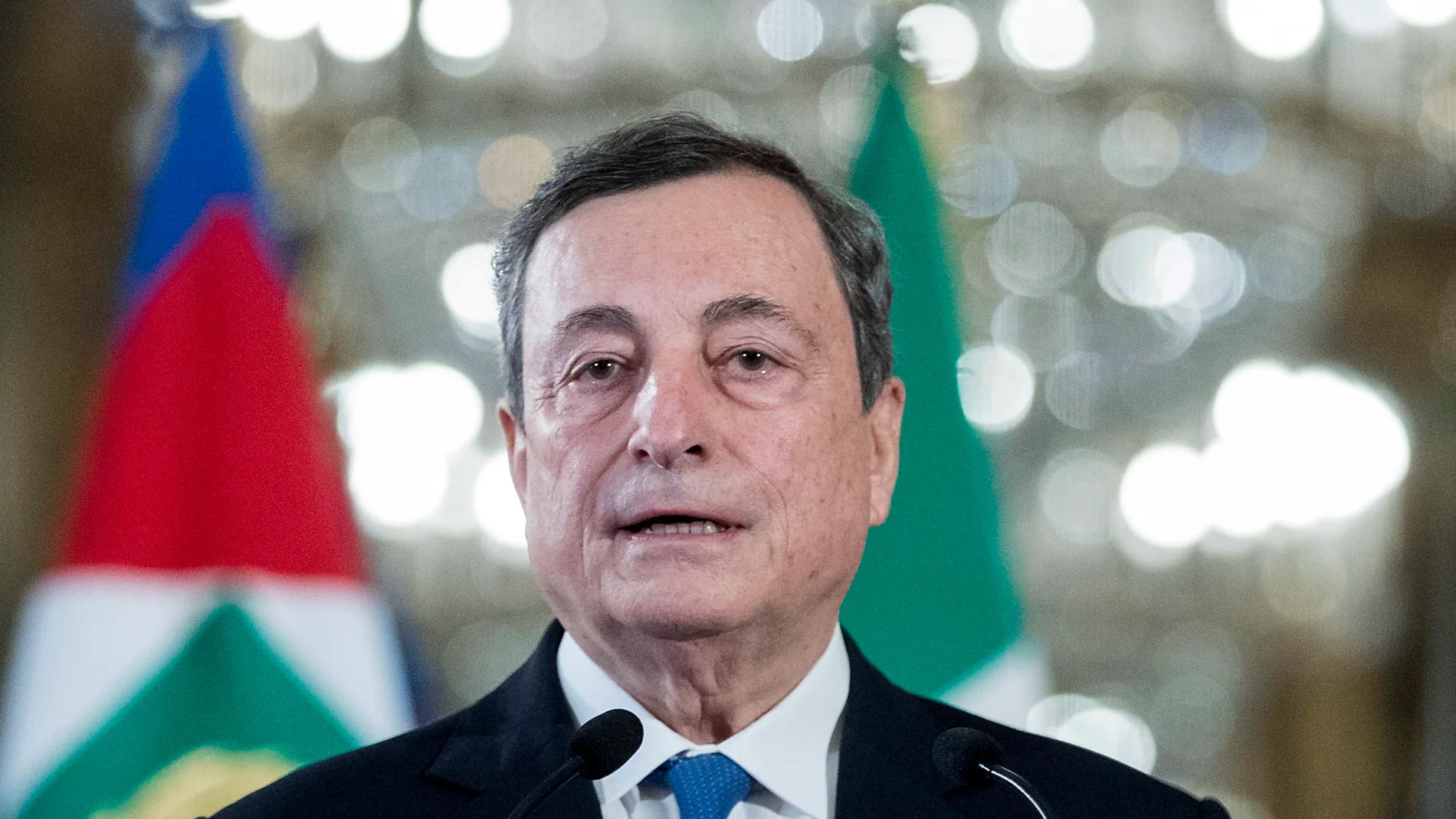El ex presidente del Banco Central Europeo en su primer discurso después de reunirse con el presidente Sergio Mattarella