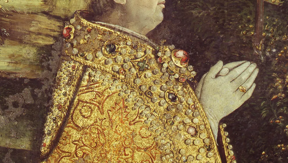 Retrato de Rodrigo Borja - Pinturicchio -Salón de los Misterios. Museos Vaticanos
