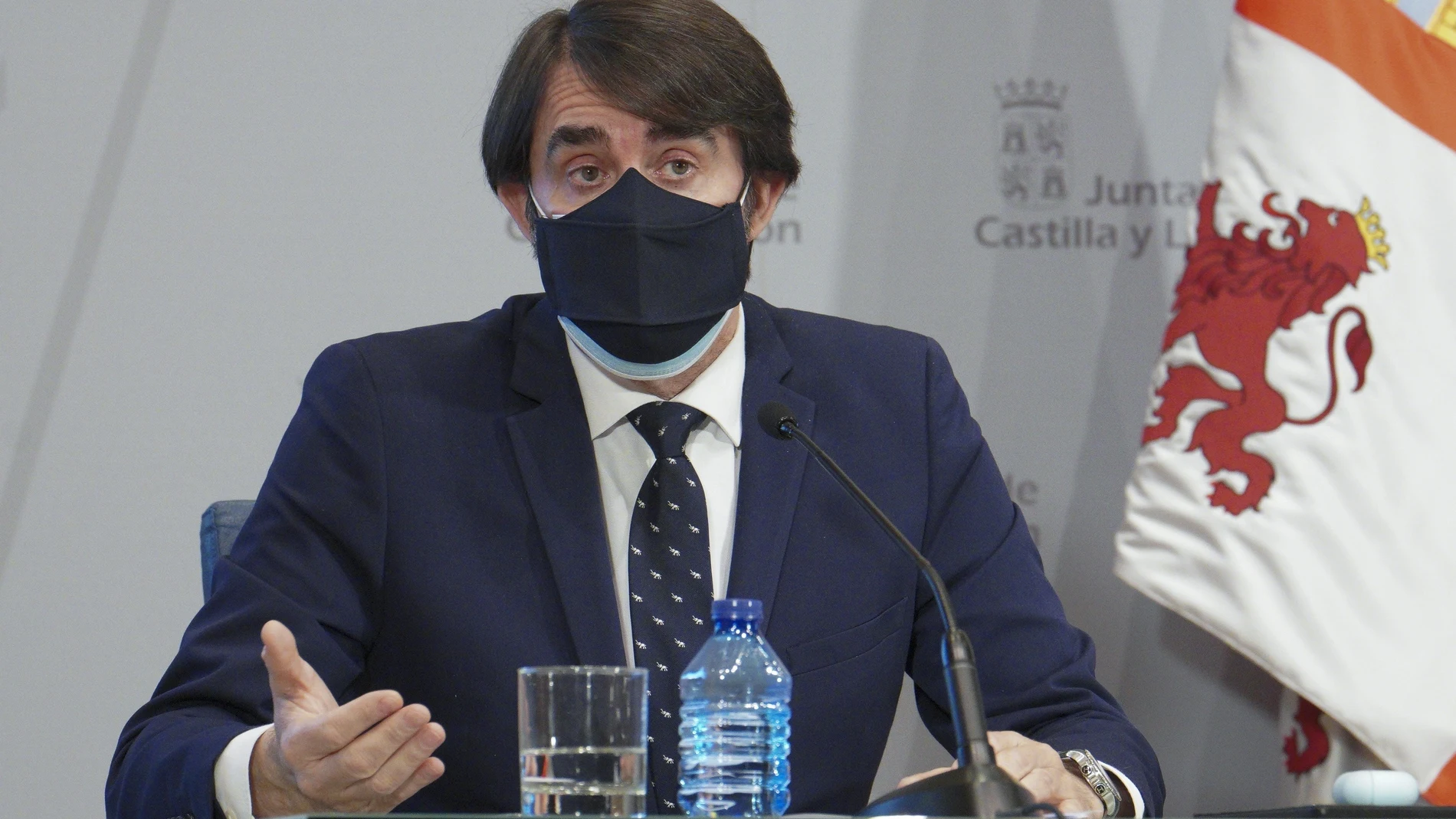 El consejero de Fomento y Medio Ambiente de Castilla y León, Juan Carlos Suárez-Quiñones