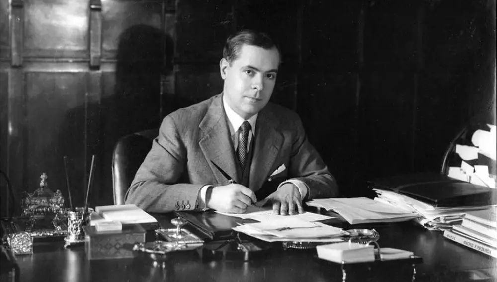Fotografía del propagandista y ministro de la República, Federico Salmón Amorín, asesinado durante la Guerra Civil