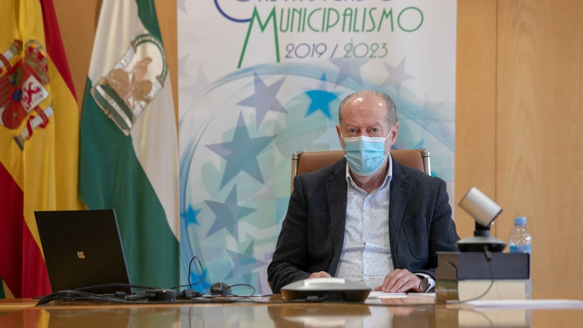 El presidente de la Federación Andaluza de Municipios y Provincias (FAMP) y de la Diputación de Sevilla, Fernando Rodríguez Villalobos
