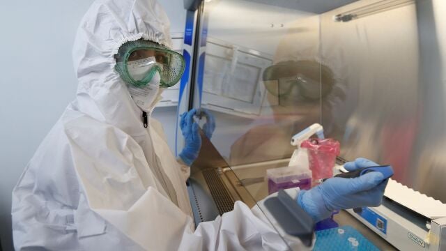 MEX4389. GUADALAJARA (MÉXICO), 04/02/2021.- Investigadores trabajan con muestras de la Covid-19 ayer, en el Laboratorio de Diagnóstico en Enfermedades Emergentes y Reemergentes (LaDEER) de la Universidad de Guadalajara (UDG), estado de Jalisco (México). Autoridades y científicos mexicanos investigan una posible nueva cepa del coronavirus causante de la covid-19 que habría nacido en el occidental estado de Jalisco y que se sumaría a otras mutaciones surgidas en el Reino Unido, Brasil o Sudáfrica. Investigadores del Laboratorio de Diagnóstico de Enfermedades Emergentes y Reemergentes (LaDEER) de la Universidad de Guadalajara dieron a conocer esta semana que encontraron una variación del coronavirus SARS-CoV-2 en las muestras de cuatro personas contagiadas originarias de esta entidad. EFE/ Francisco Guasco