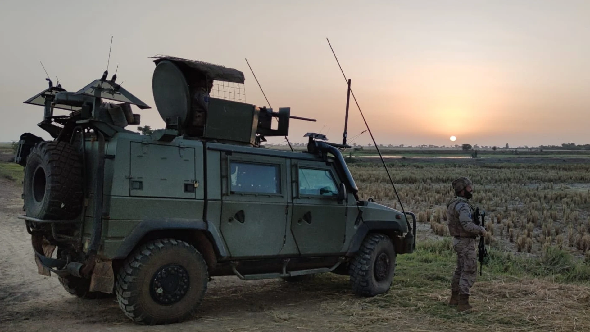 Militares españoles de la Unidad de Protección en Mali