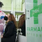 Farmacia que participa en la realización de test de antígenos en la Comunidad de Madrid