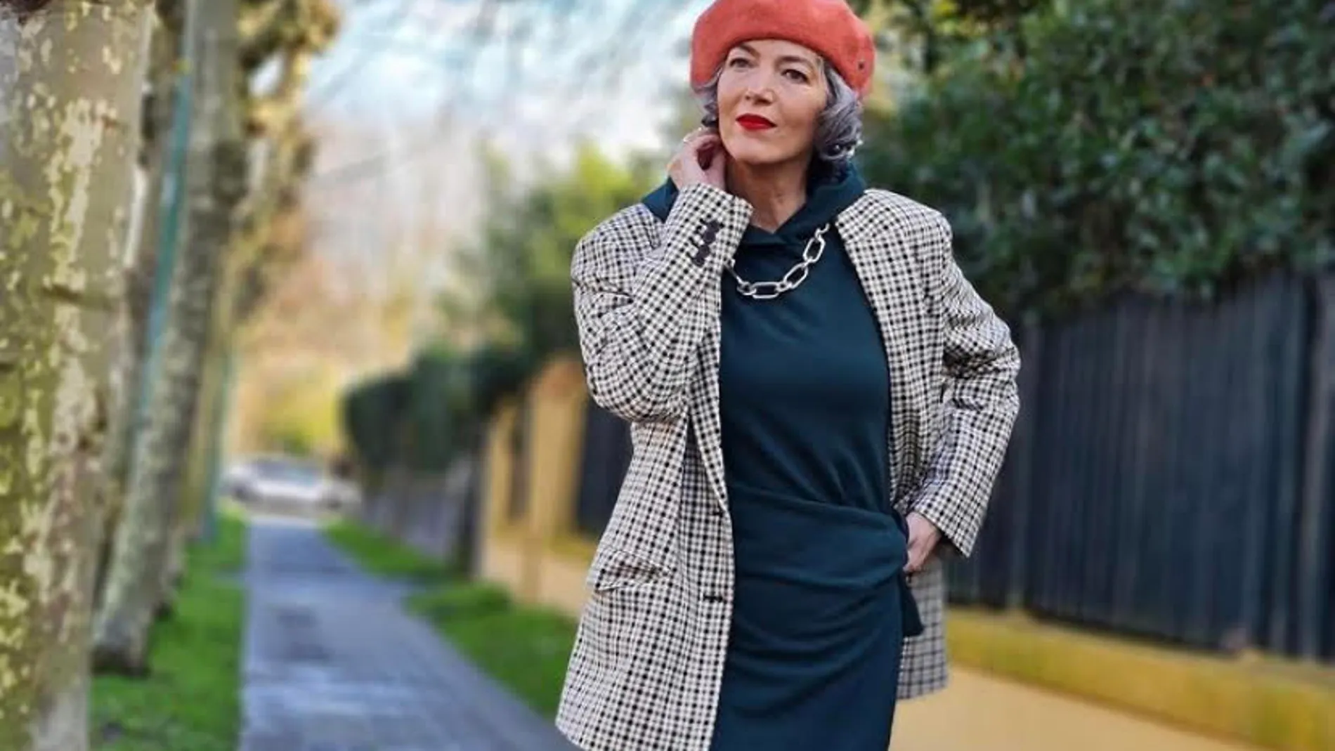 Carmen Gimeno con vestido de Zara.