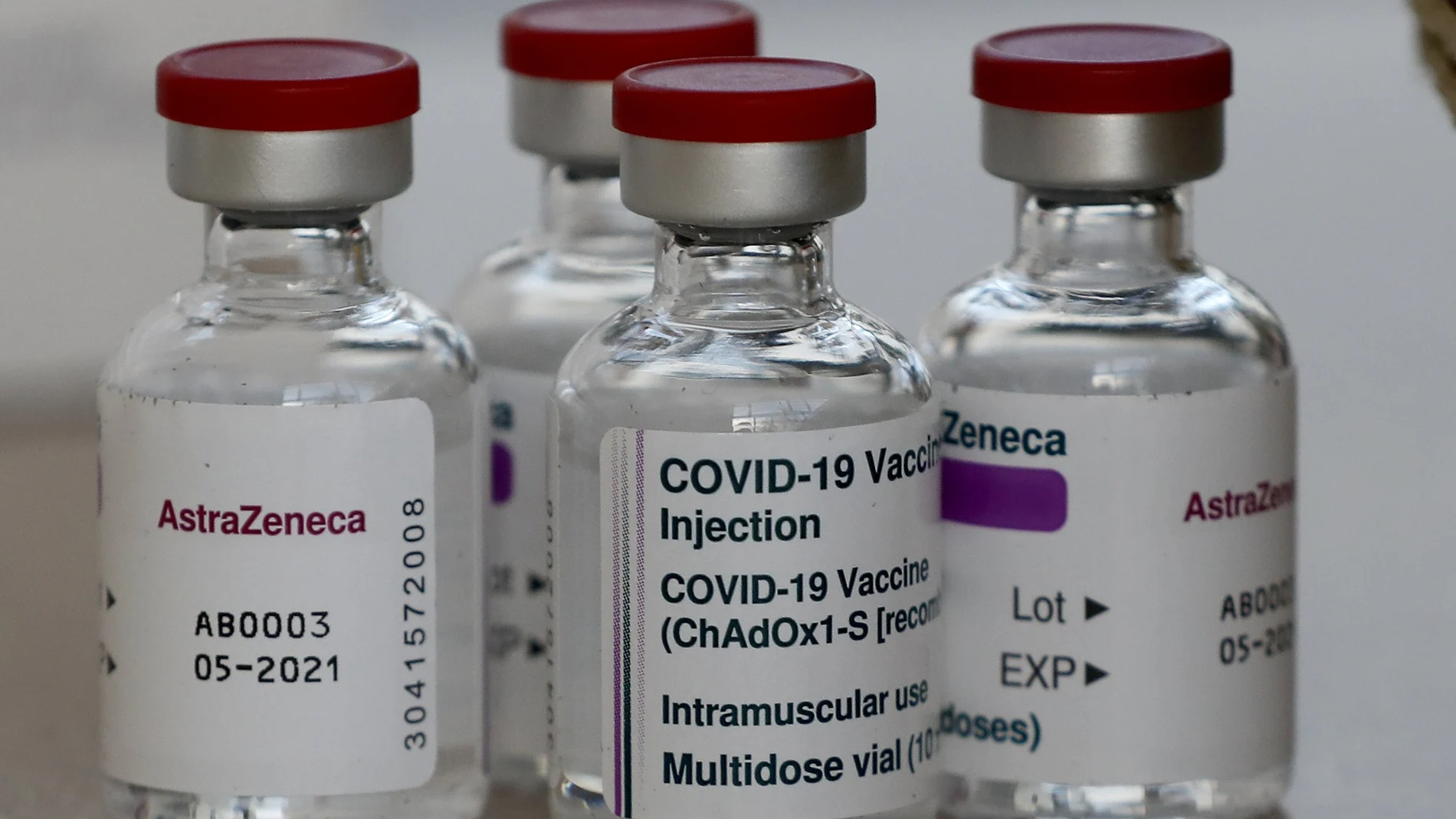 AstraZeneca vaccine is ready to be used at the Wellcome Centre in Ilford, east London, Friday, Feb. 5, 2021. (AP Photo/Frank Augstein)