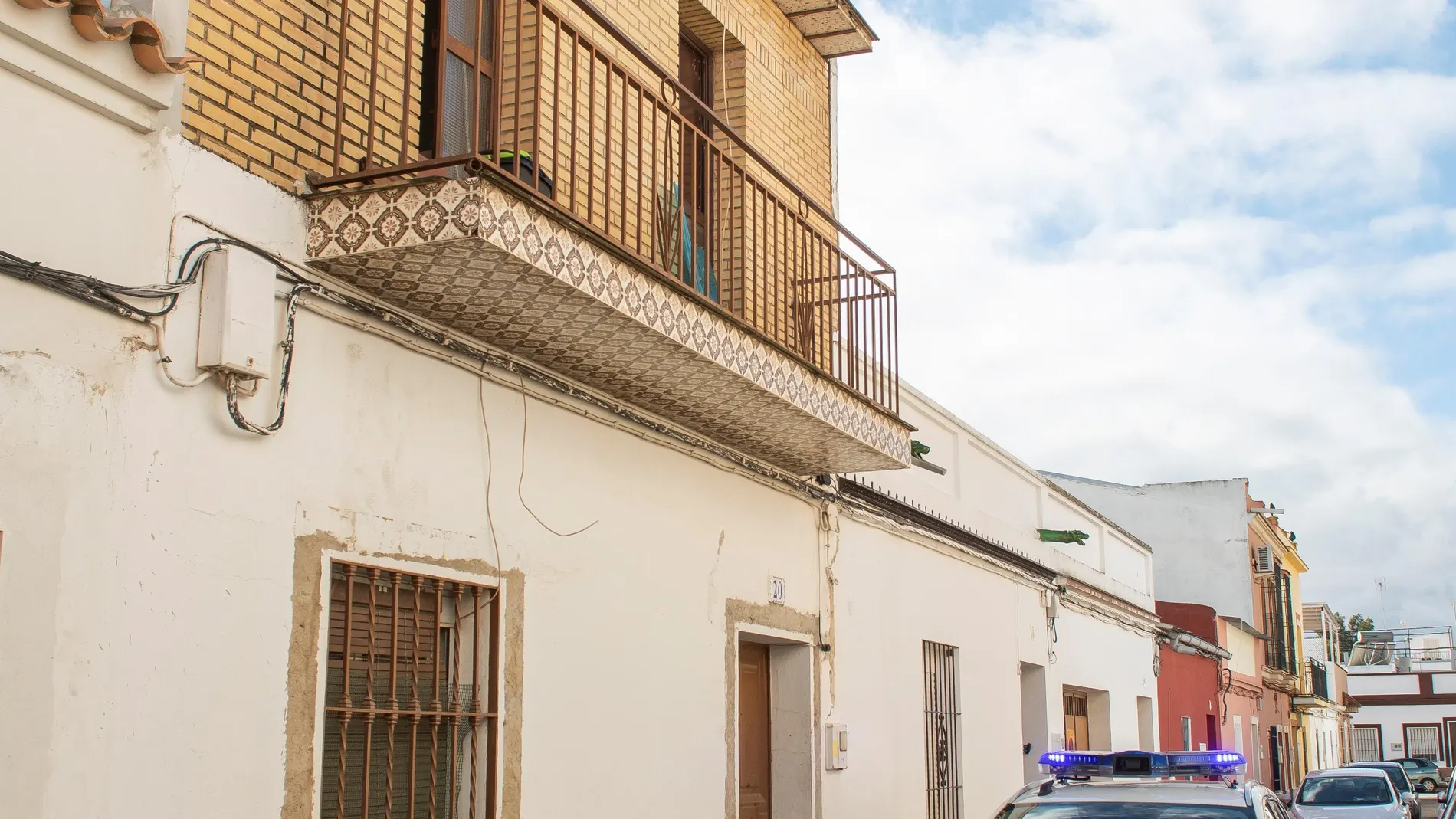 Casa donde la Policía Local junto a la Guardia Civil detuvo a un vecino de Brenes (Sevilla)