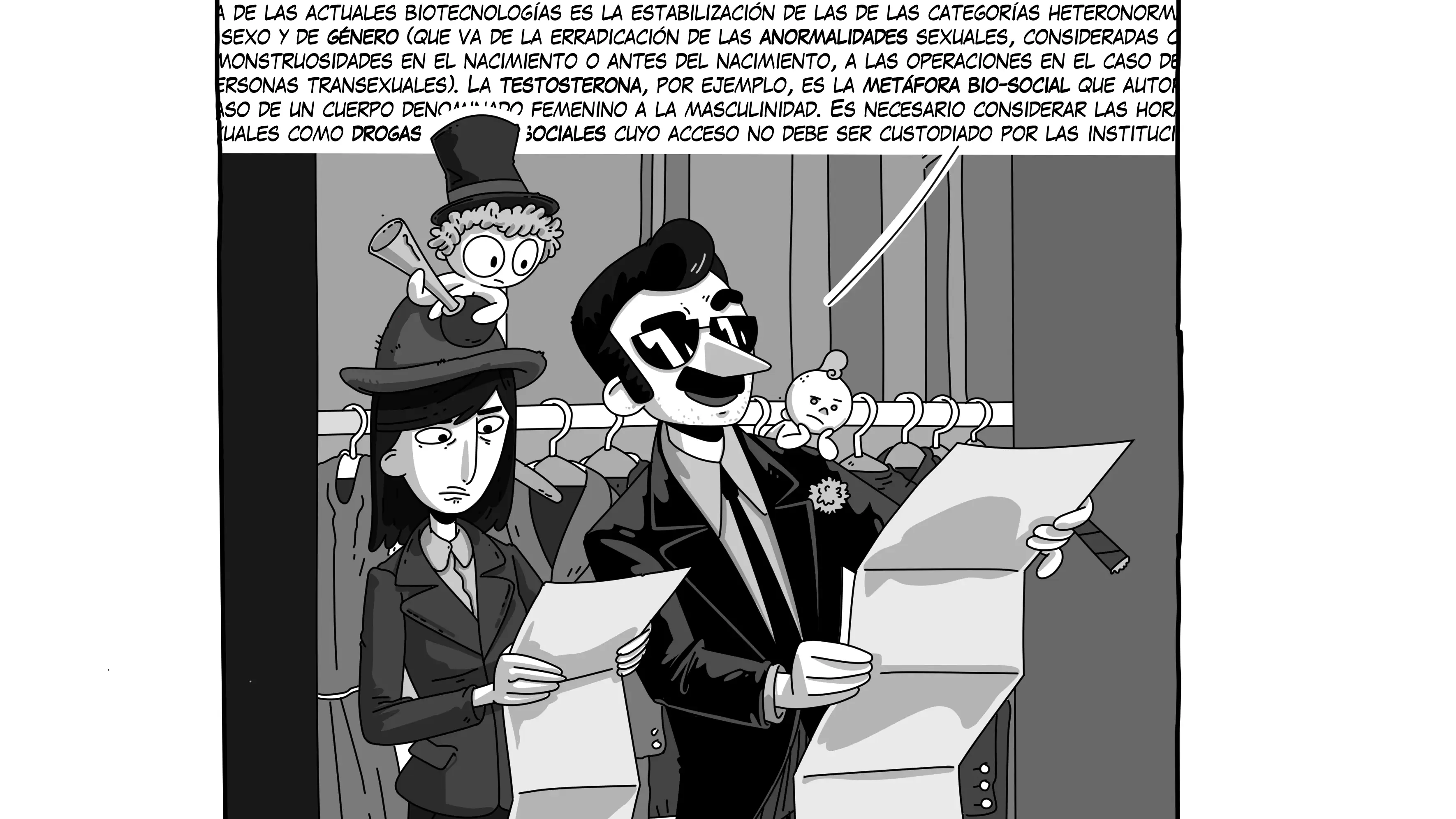 Viñeta del dibujante Tanaka para LA RAZÓN, primera de la serie &quot;Jules & Rebs&quot;