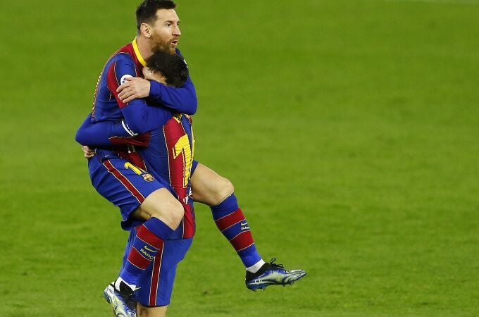 El Barcelona se sigue agarrando a Leo Messi para intentar ganar un título esta temporada.