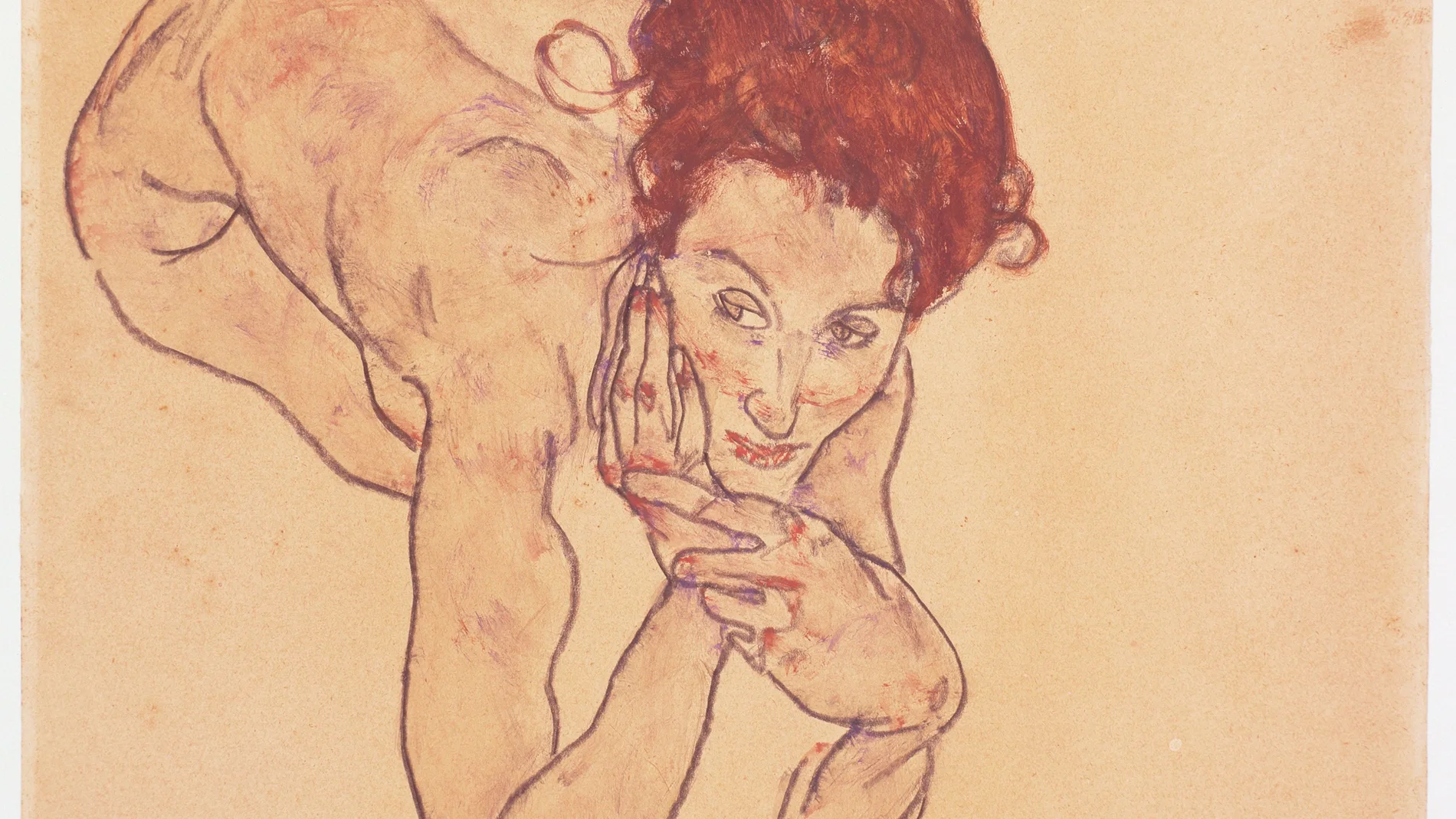 Egon Schiele pintó «Desnudo femenino en cuclillas» en 1917, un año antes de morir por la gripe española