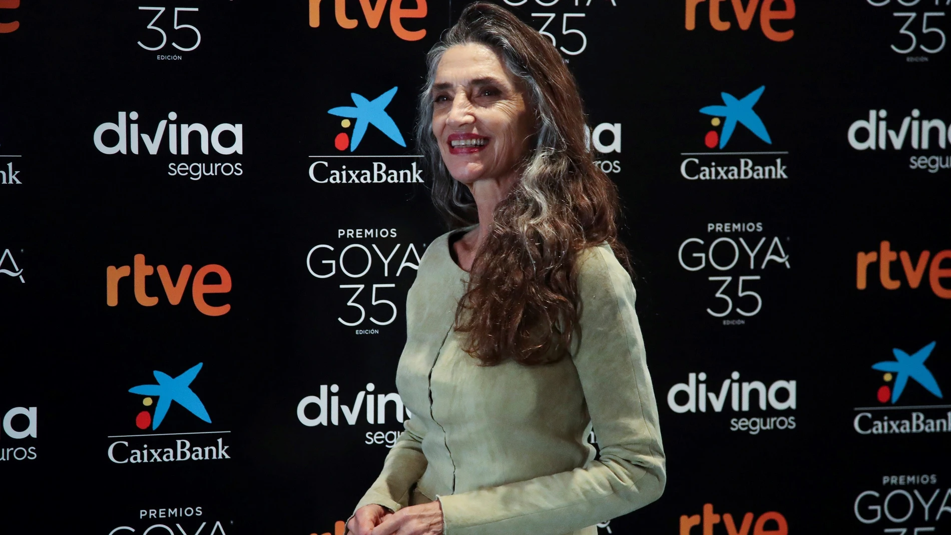 Ángela Molina, esta mañana, durante la rueda de prensa concerniente al Goya de Honor que recibirá el próximo 6 de marzo en Málaga
