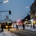 Aspecto de Berlín con nieve. Muchas ciudades alemanas han comenzado a aplicar medidas de ahorro energético