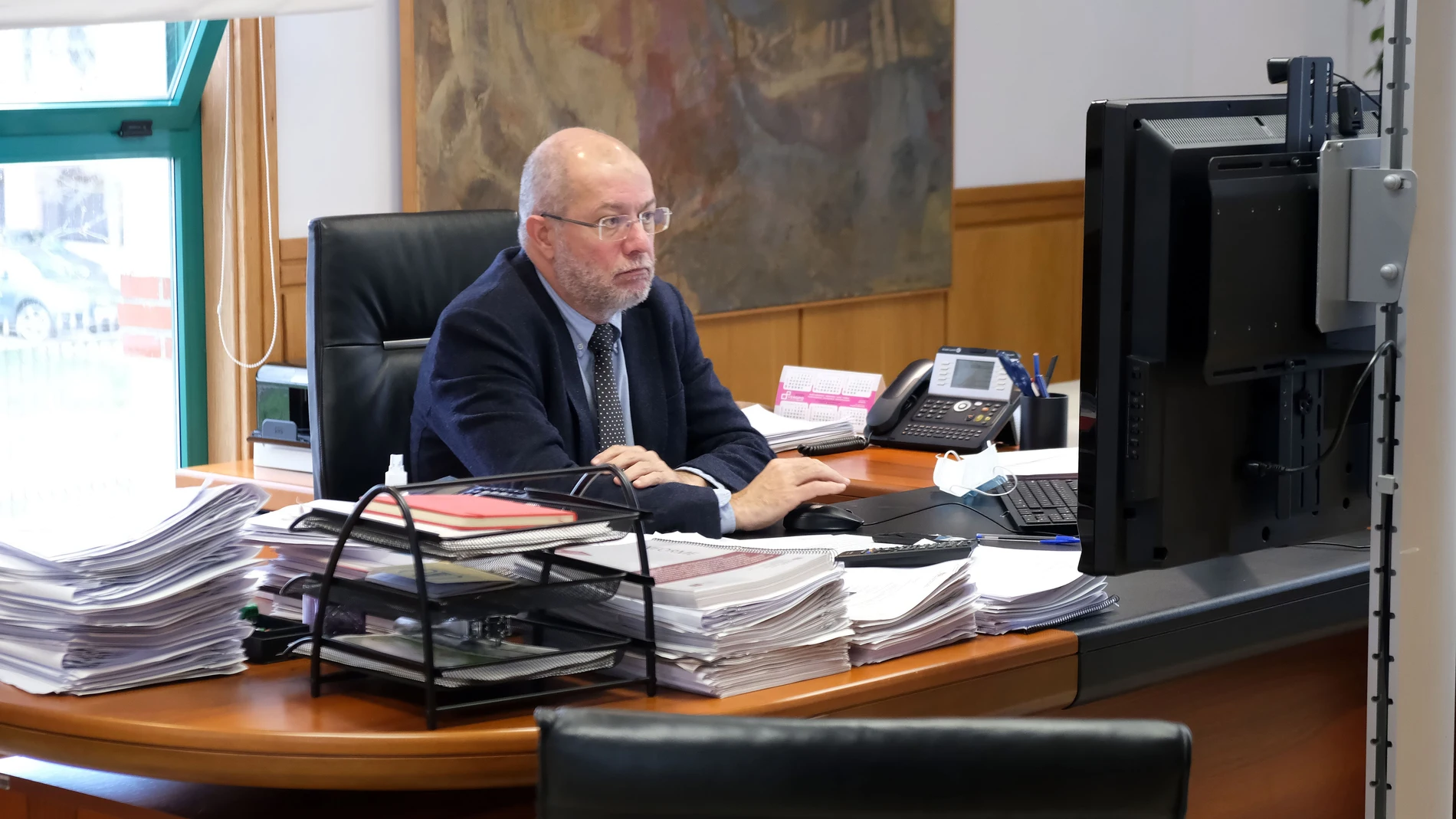 Igea preside la reunión telemática del Consejo de Políticas Demográficas.JCYL08/02/2021
