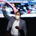 El candidato Andrés Arauz celebró este lunes su victoria en la primera vuelta de los comicios ecuatorianos