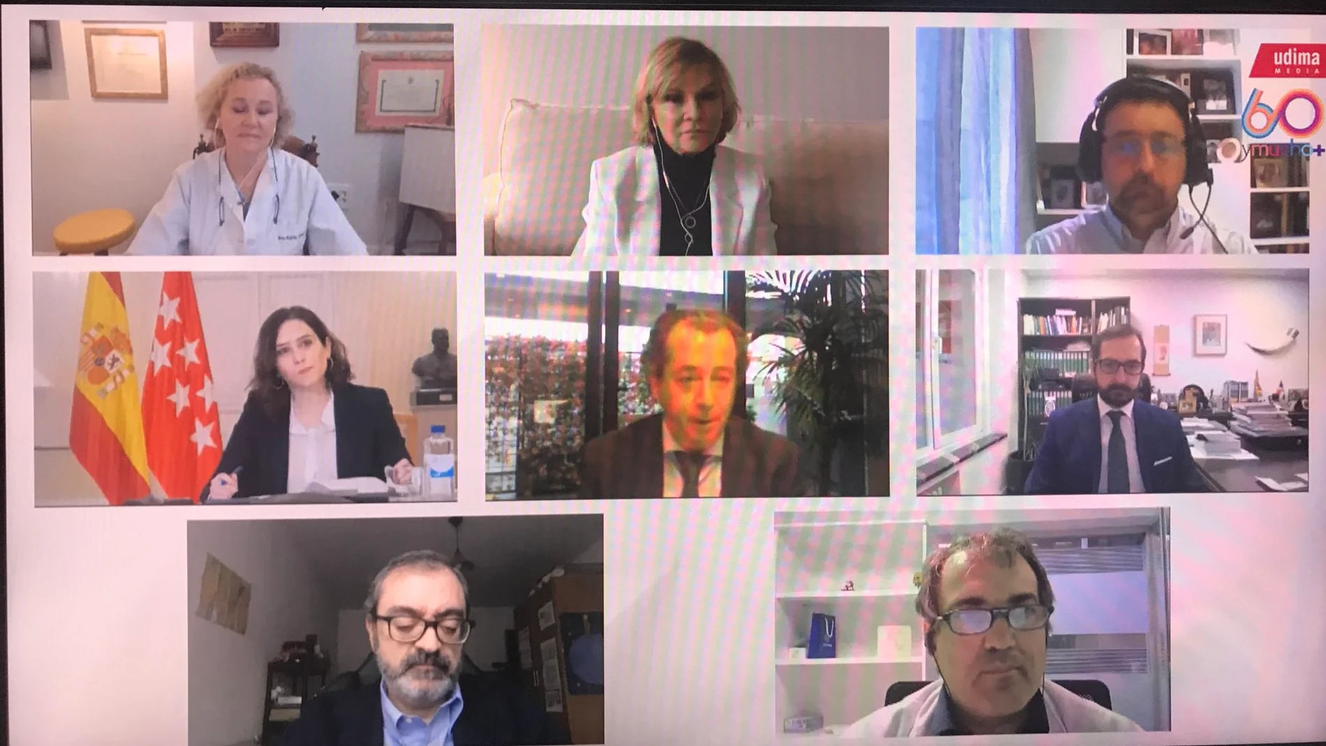 Momento de la clausura online del congreso