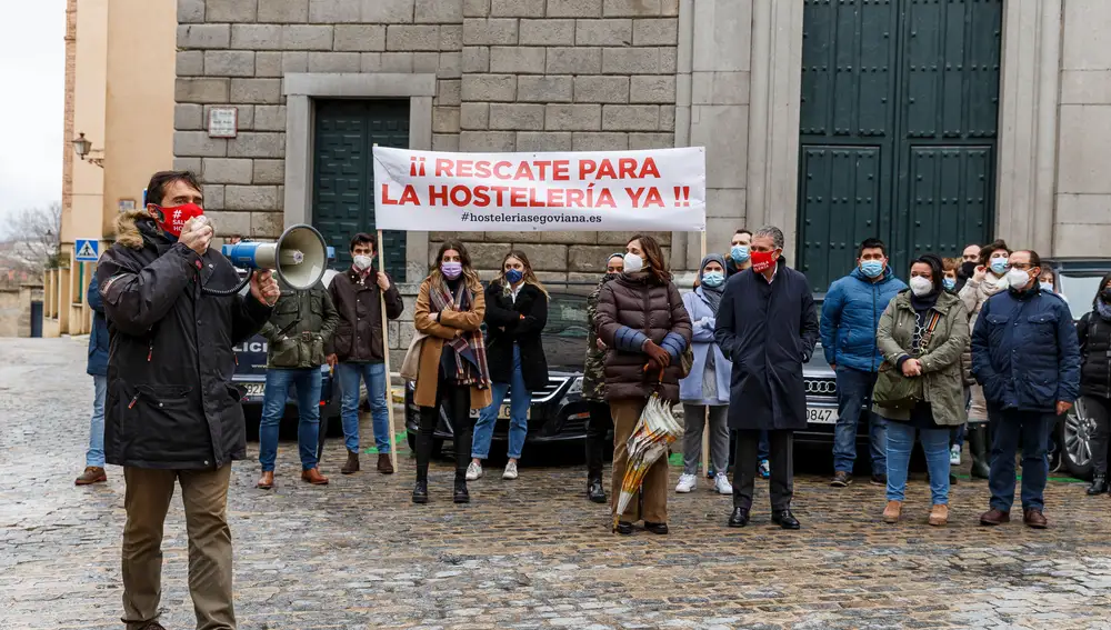 Protesta en Segovia
