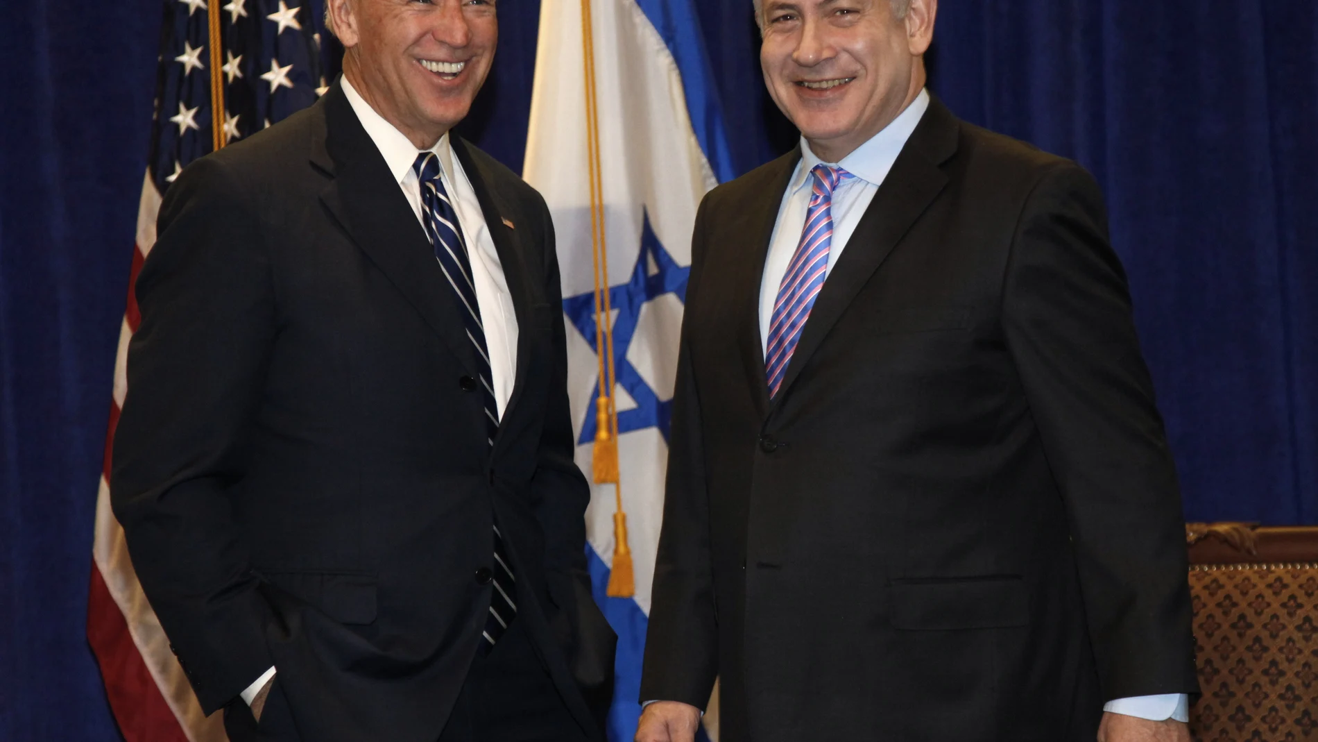 El presidente Joe Biden y el primer ministro israelí Benjamin Netanyahu, en una imagen de archivo