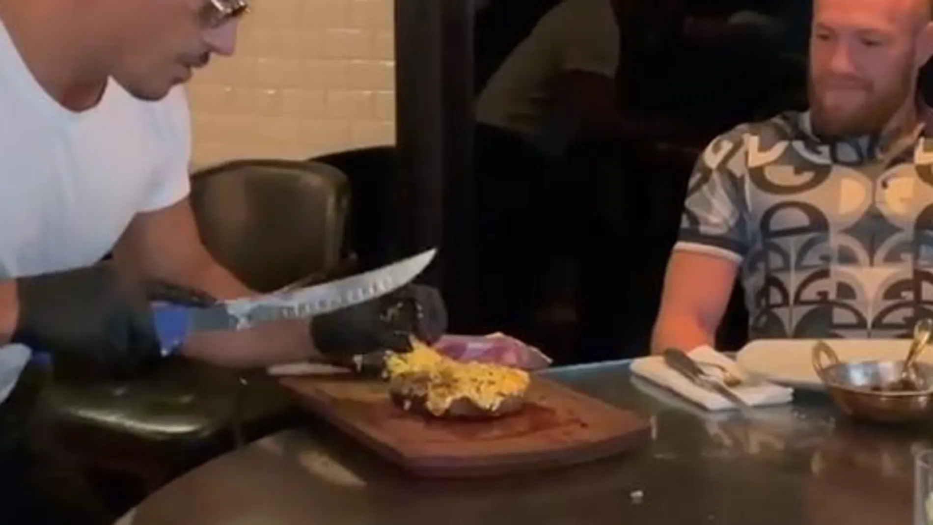 El filete cubierto por una hoja de oro de 24 kilates