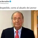 Bernat Barrachina ironiza en redes con su despido por el polémico rótulo de RTVE contra la princesa Leonor