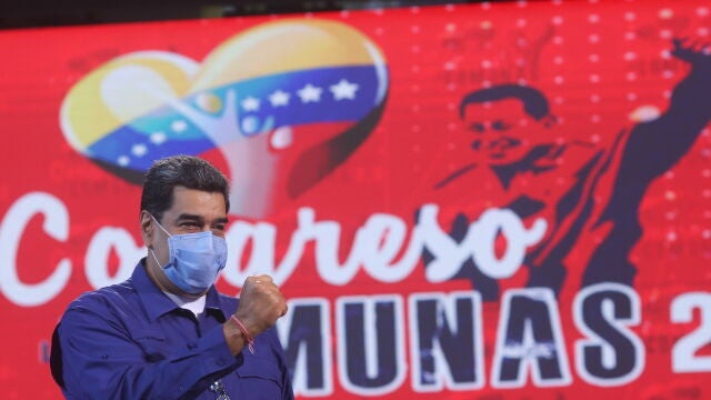 Nicolás Maduro en el 'congreso comunal' 2021 este miércoles