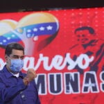 Nicolás Maduro en el 'congreso comunal' 2021 este miércoles