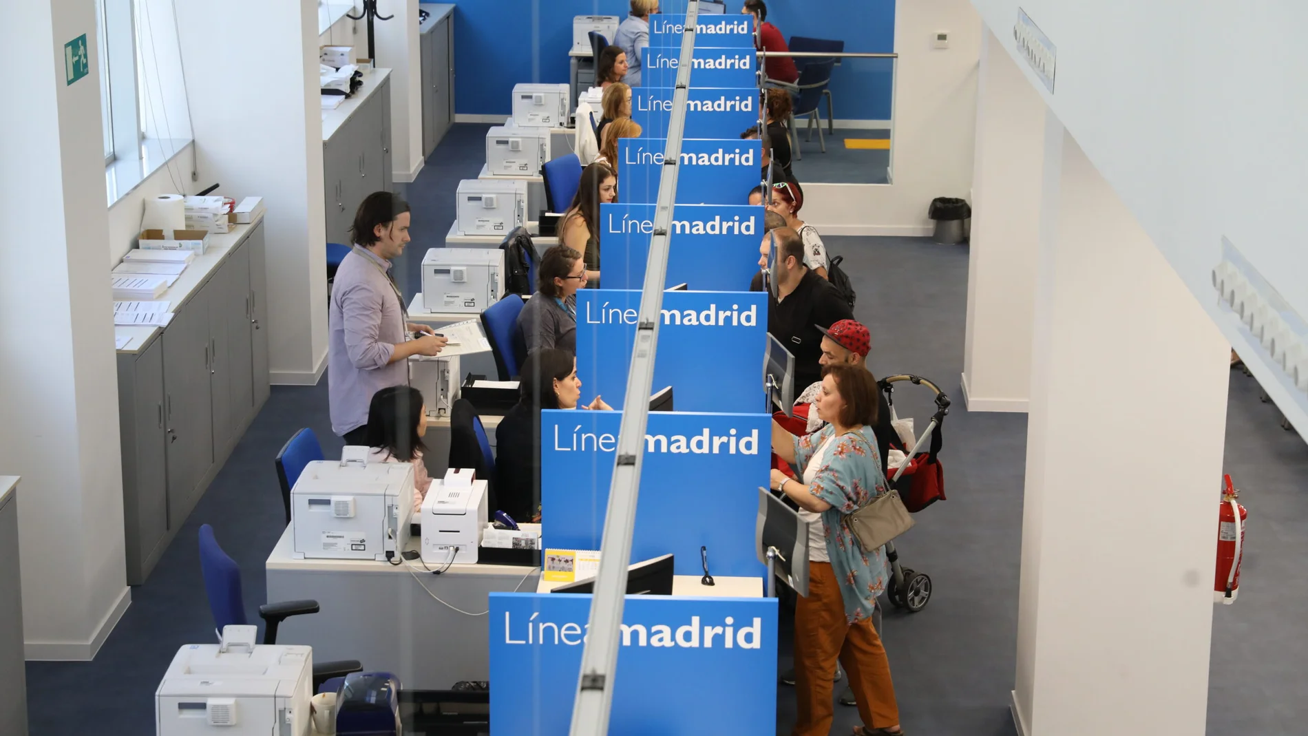 Trabajadores de Línea Madrid