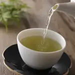 Taza de té verde.