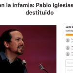 Más de 4.000 ciudadanos piden el cese del vicepresidente segundo del Gobierno, Pablo Iglesias