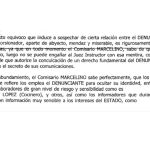 Extracto de la denuncia de Villarejo ante Eugenio Pino en la que le advierte de que usó los teléfonos que quería analizar Asuntos Internos en el caso Varma para el espionaje a Bárcenas