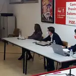 Luis Tudanca durante el Comité del PSOE de Salamanca