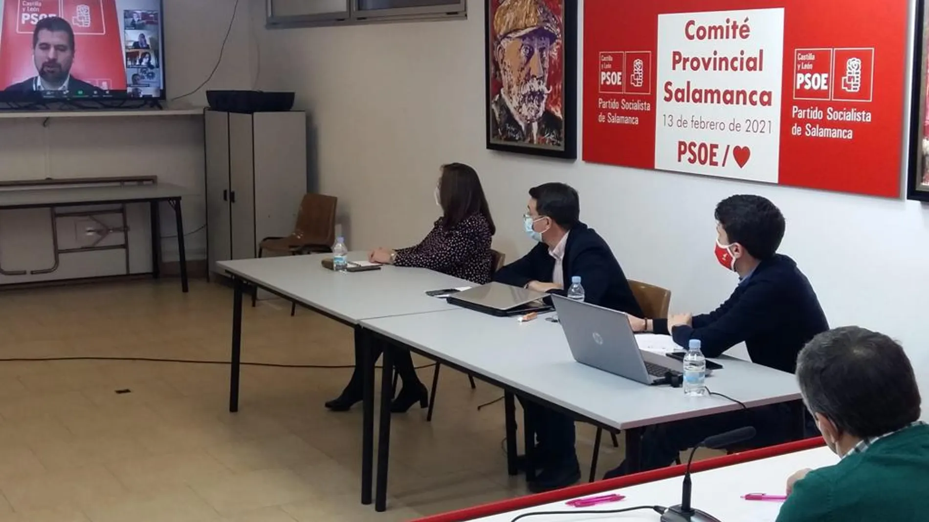 Luis Tudanca durante el Comité del PSOE de Salamanca