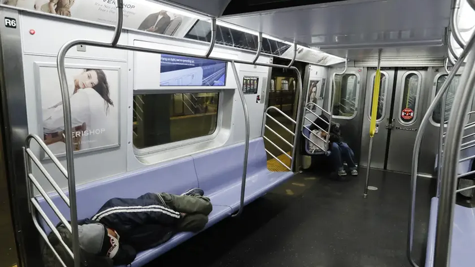 Un vagón del metro de Nueva York