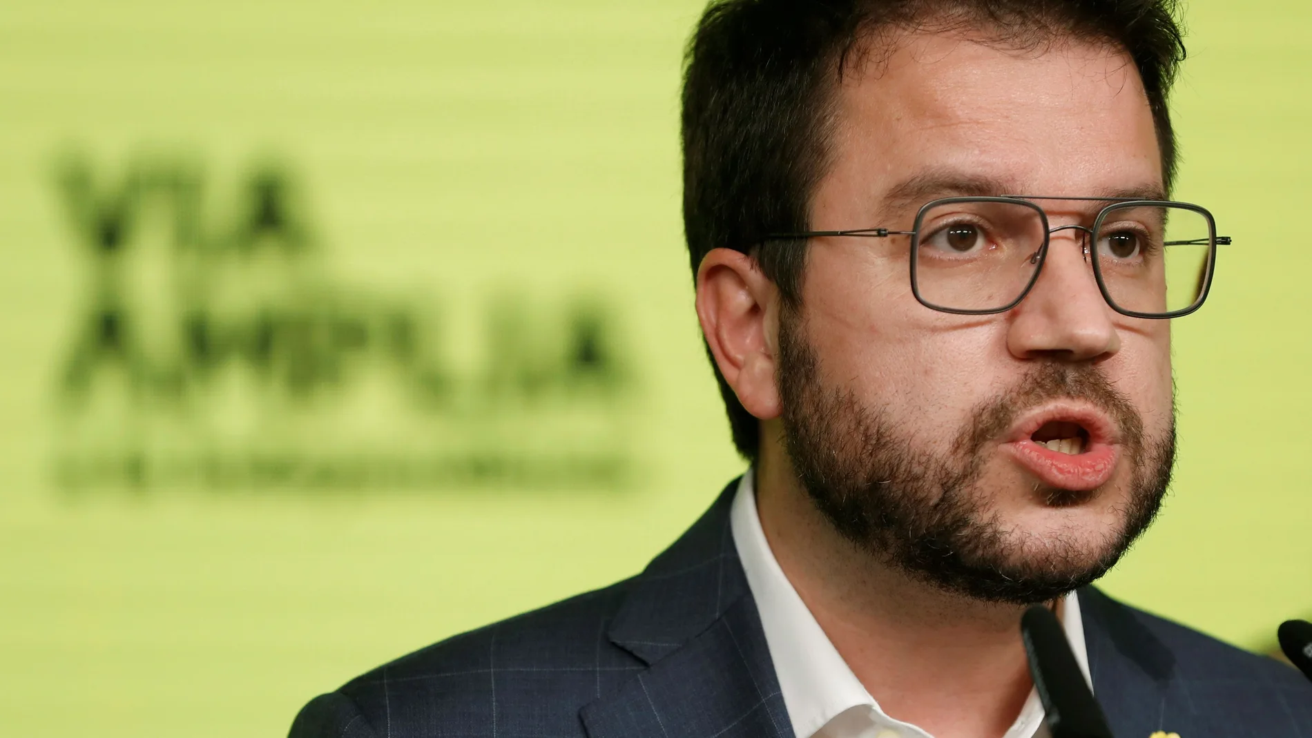 El candidato de ERC a la presidencia de la Generalitat, Pere Aragonès.