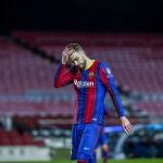 Piqué y su enfado con Griezmann en el Barcelona-PSG de la Champions