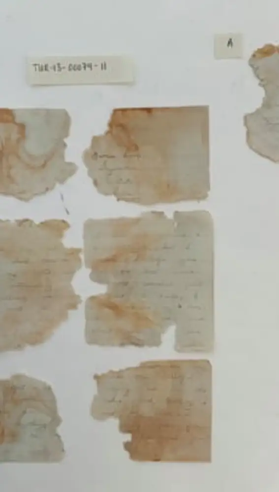 Fragmentos de las cartas de amor para Iris, halladas den el SS Gairsoppa