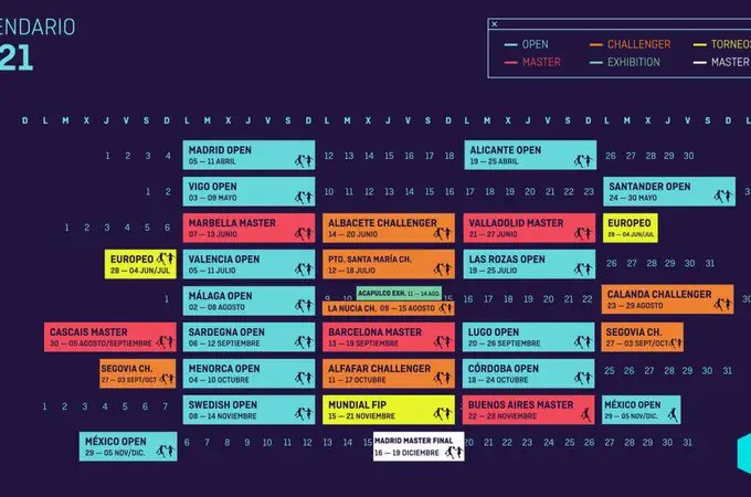 World Padel Tour hace oficial su calendario 2021