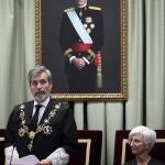 El presidente del CGPJ, junto a la ex fiscal general María José Segarra