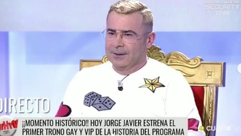 Jorge Javier Vázquez se estrena en el trono de 'Mujeres y Hombres y Viceversa'