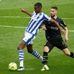 Alexander Isak con la Real Sociedad.