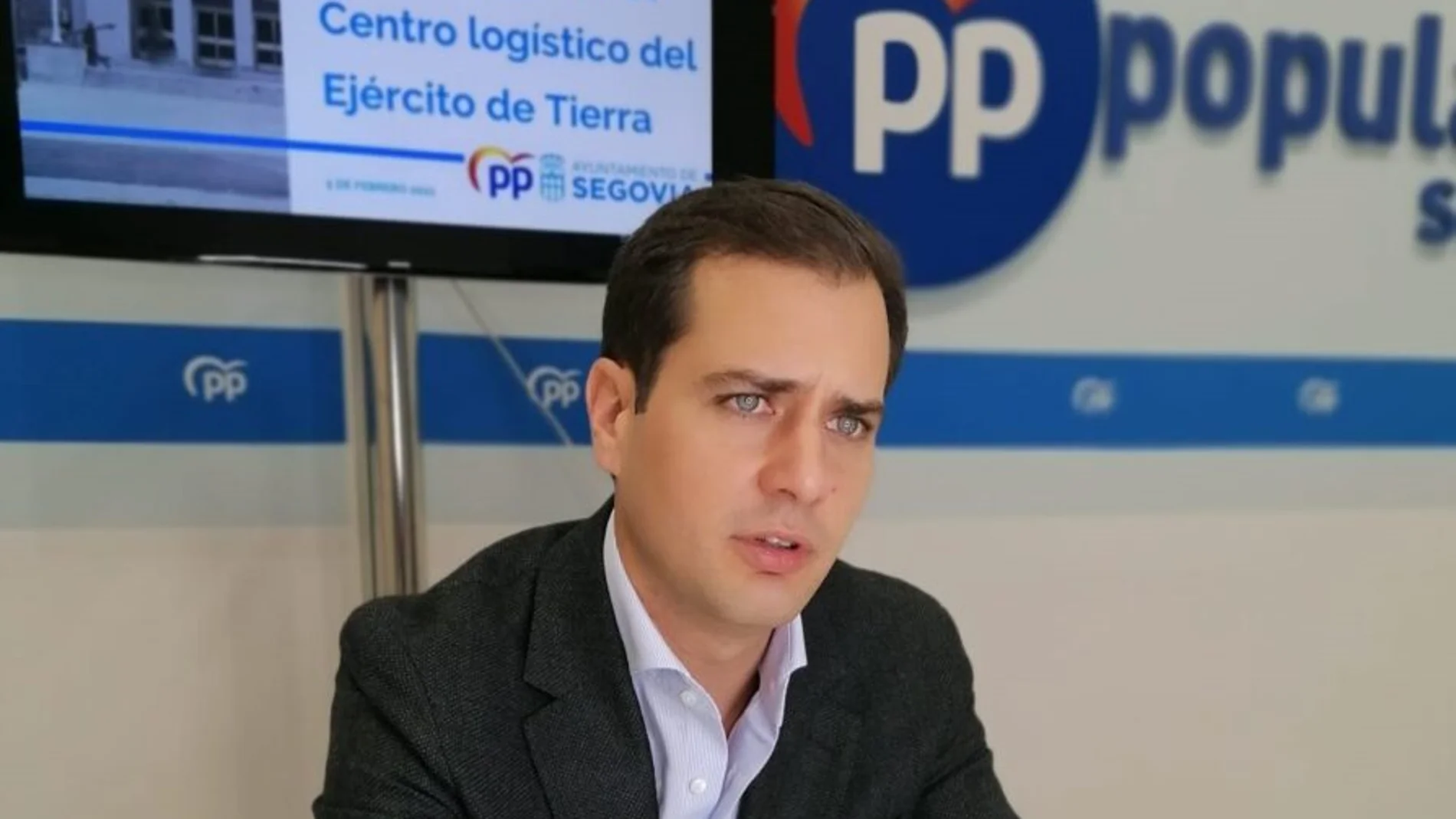 El portavoz de los populares en el Ayuntamiento de Segovia, Pablo Pérez