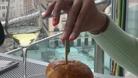 Hamburguesa de costillar de La Terraza de Santo Domingo