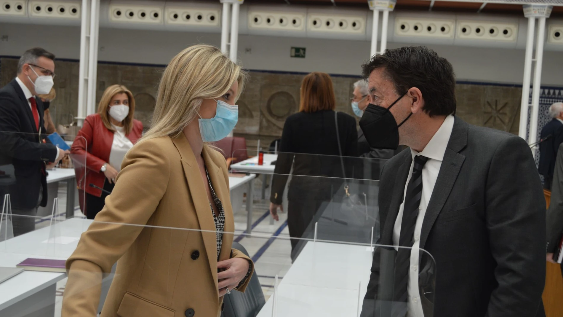 La coordinadora autonómica de Cs, Ana Martínez Vidal, junto al secretario de Comunicación, Juan José Molina