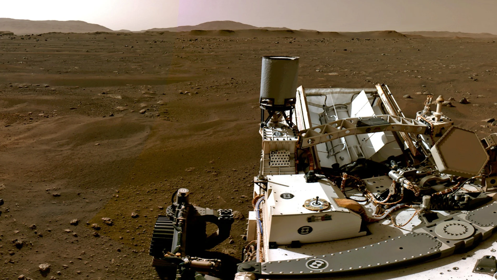 Imagen de Marte tomada desde el Perseverance (NASA)