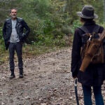 Lauren Cohan como Maggie, Jeffrey Dean Morgan como Negan - The Walking Dead