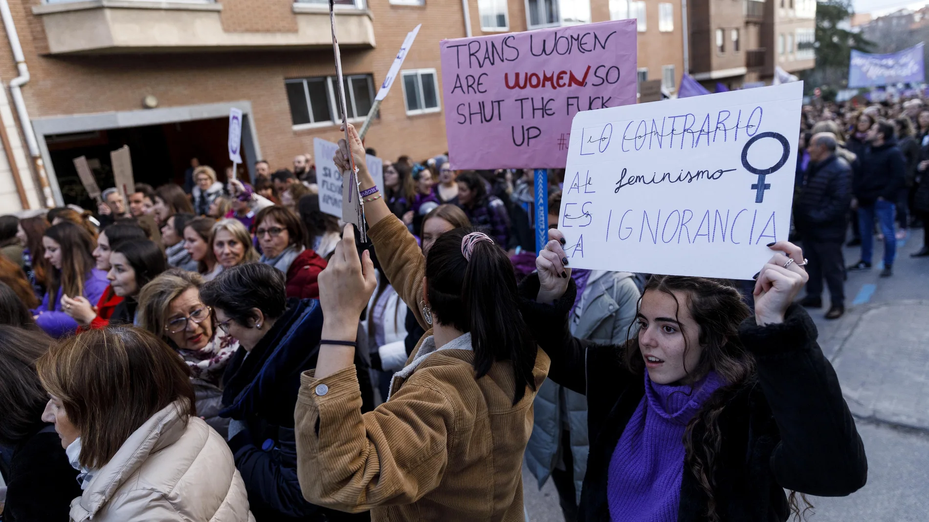 Manifestación del 8-M en Segovia del pasado año
