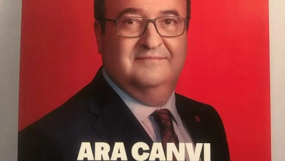 Cartel electoral de Miquel Iceta