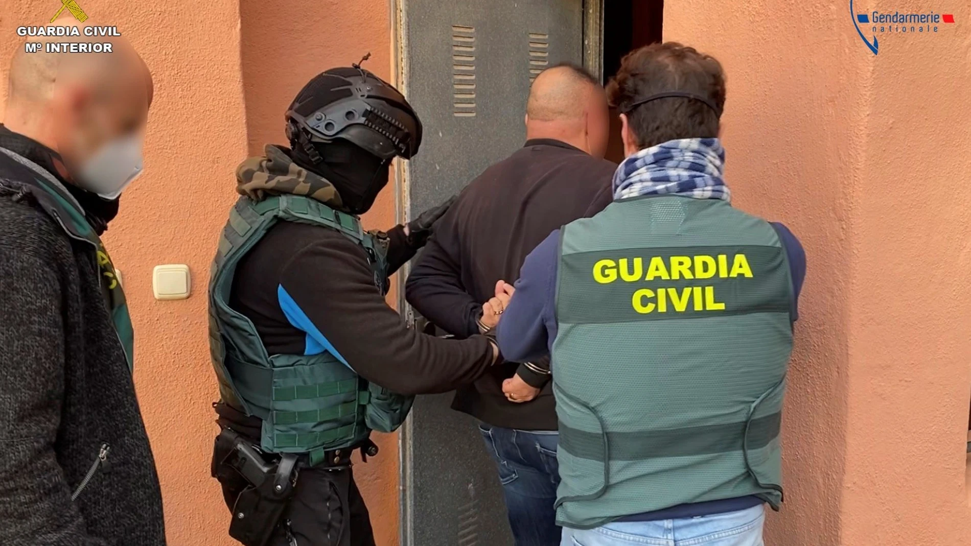 La Guardia Civil y la Gendarmería Nacional de Francia en una operación de narcotráfico en Málaga